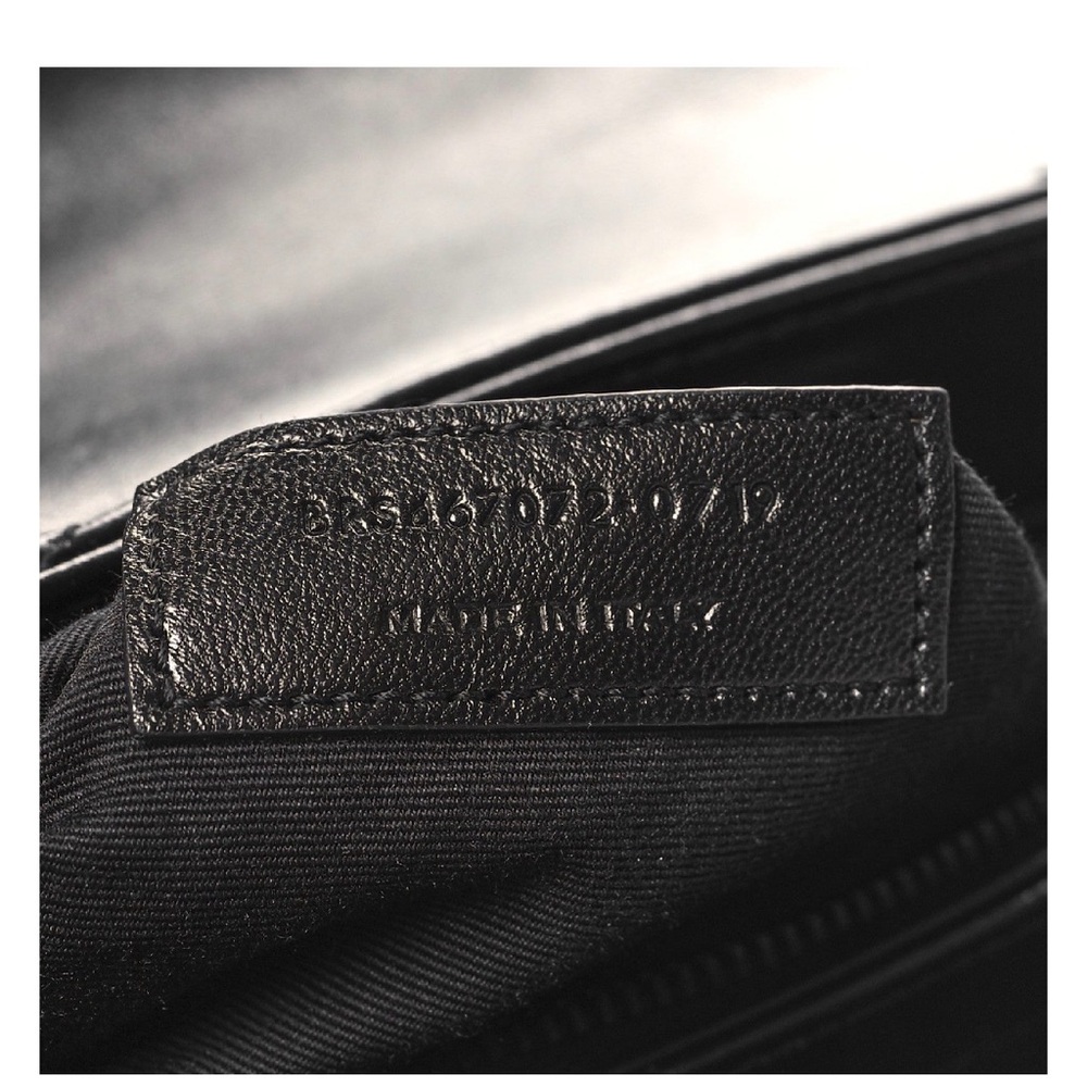 Saint Laurent Toy Loulou Black Calfskin Quilted Monogram Crossbody Bag - Picture 8 of 8